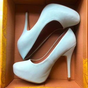 Mix No. 6 green blue high heels women’s 7.5
